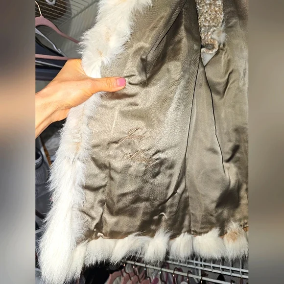 Real Genuine Fox Fur coat jacket vest fluffy trendy luxury 2 in 1 - Picture 7 of 9